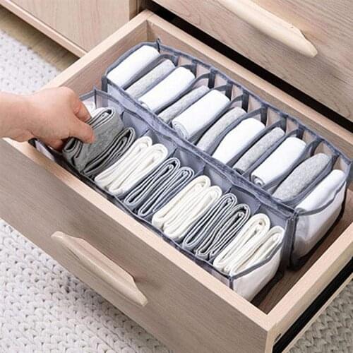 Organizer for Underwear Storage Boxes for Socks Bra Home Washable Foldable Separated Storage Dressing Organizers Divider Boxes