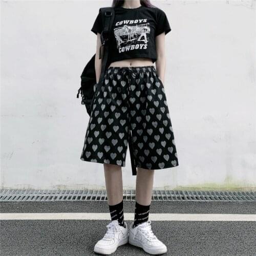 Original design to film the very ~ summer trend ins harajuku Japanese joker loose 5 minutes of pants men and women