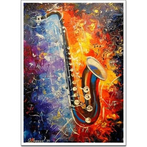 Canvas Print Saxophone Poster Decorative Picture Modern Wall Art Paintings Home Decor No Frame