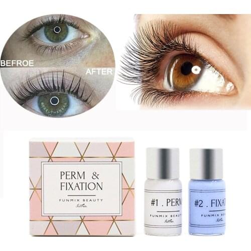 Professional Eyelashes Curling Fixation Agent Kit Eyelash Perming Non-stimulating Lashes Perming Lift Curler Curl Perm Makeup T