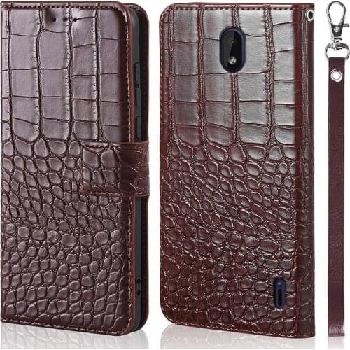 For Nokia 1 Plus Case Luxury Wallet Flip Cover for Nokia 1 Plus Case Leather Stand Protective Cart Slot Holder With Strap