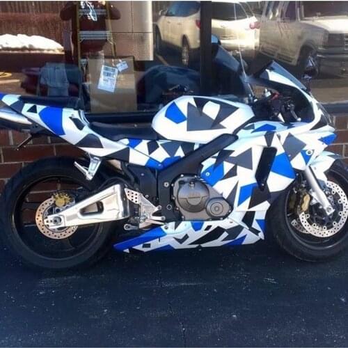 Black White Blue Camo Vinyl Film Camouflage Car Wrap Film For Car Sticker Bike Console Computer Laptop Skin Scooter Motorcycle