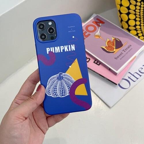 Yayoi Kusama Pumpkin Art Case For iPhone 12 11 Pro Max X XR XS XS Max Luxury Brand Protective Case For iPhone 11 Pr