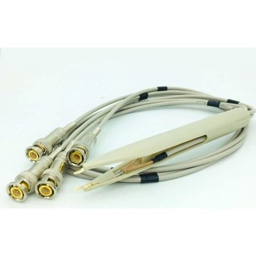 1 Set 50 Ohms 85Cm NEW BNC Connector Tweezer Clip Test Probe Leads Cable For oscilloscope LCR Meter DMM