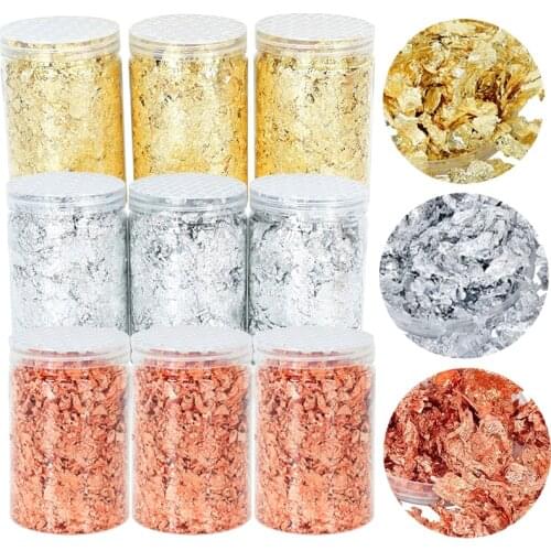 10g Imitation Foil Paper Copper Gold Leaf Sheets For DIY Nail Beauty Art Decor Gilding Crafts Accessories Wedding Gifts Wrapping