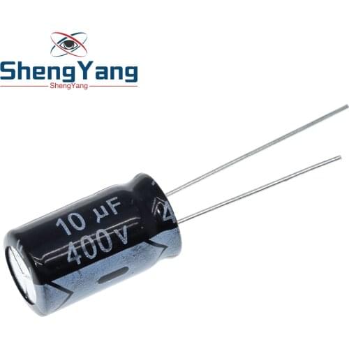 10PCS Higt quality 400V10UF 10*17mm 10UF 400V 10*17 Electrolytic capacitor