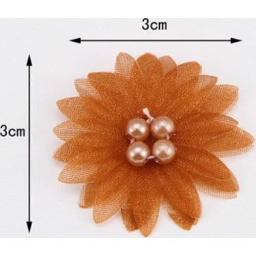 100PCS Korean-style DIY Small Decorative Flowers Clothing Headdress Hair Accessories Wholesale Seven Beads DIY Crafts Materials