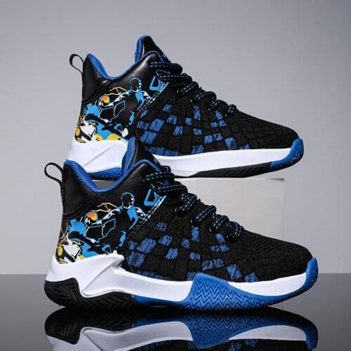 Boys Basketball Shoes High Quality Top Soft Non-Slip Kids Sneakers Unisex Girls Children Sport Shoes Outdoor Boy Trainer Basket