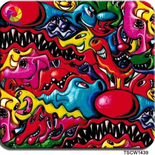 Free shipping TSAUTOP Size 0.5m width cartoon water transfer film aquaprint wdf1439