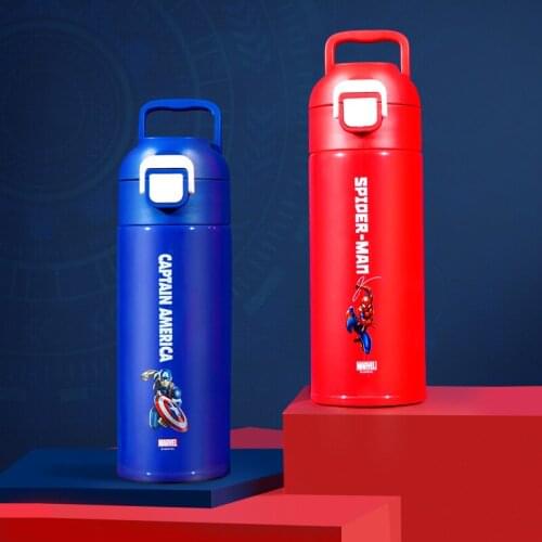 Disney Ice and Snow Cup for Male and Female Students with Drop Proof Portable Direct Drink Vacuum Cup