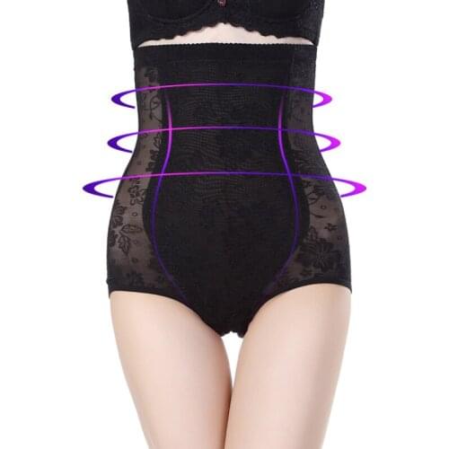 Four Season Womens Solid Body Shaper Tummy Corset High Waist Panties Black Skin Girdle Underwear Slim Fit Shaper Panties 2019