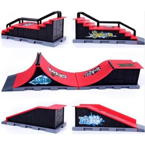 Finger Skateboards Skate Park Ramp Parts for Tech Deck Fingerboard Finger Board Ultimate Parks Fingerboard Toys for Kids Gifts