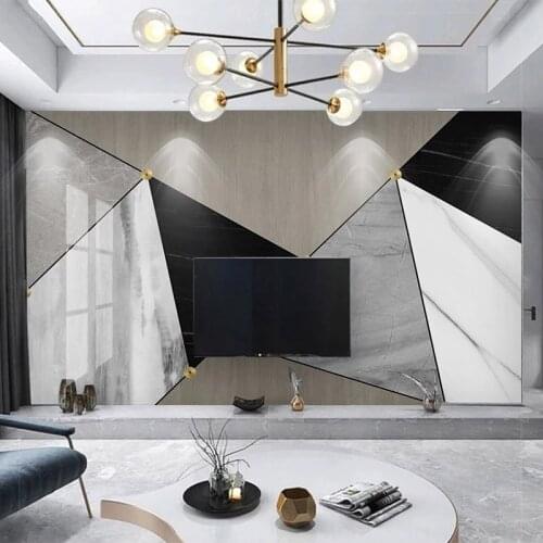 Photo Wallpaper Modern 3D Geometric Marble Abstract Background Wall Decor Living Room TV Sofa Bedroom Papel De Parede Wallpapers