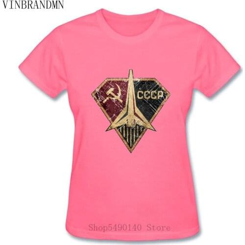 Women Russia CCCP Yuri Gagarin T-Shirt Girl Popular Short Sleeve Tees Family Soviet Cosmonaut 1961 T Shirt Retro Tshirt USSR Top