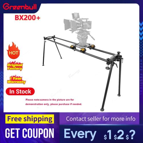 Greenbull BX200 Film Camera Slider 100mm Bowl Aluminum Slider Kit Video Slider Dolly Track Load 50kg
