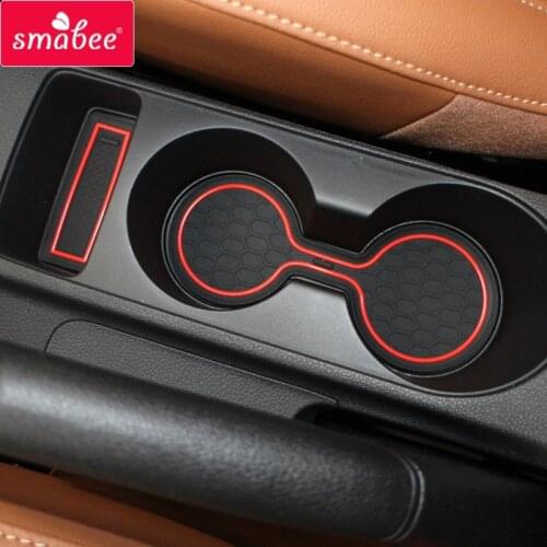 Smabee Gate slot cup pad Non-slip mat for Kia Rio 4 X-Line RIO 2017 2018 2019 2020 Anti-Slip mats Interior Accessories Coaster