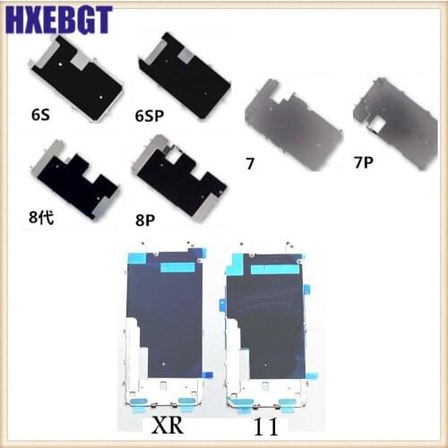 Metal Back Plate EMI Shield Repair Part for iPhone 11 LCD Screen Metal LCD Plate Heat Shield Flex for iPhone XR 6S 7 8 plus