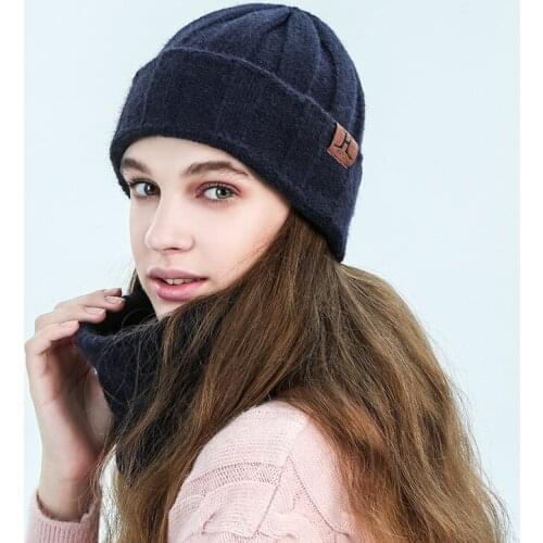 Fashion Thick Winter Hat Scarf Gloves Set Women Men Warm thickening Winter hat caps scarf Gloves girls Mens hat