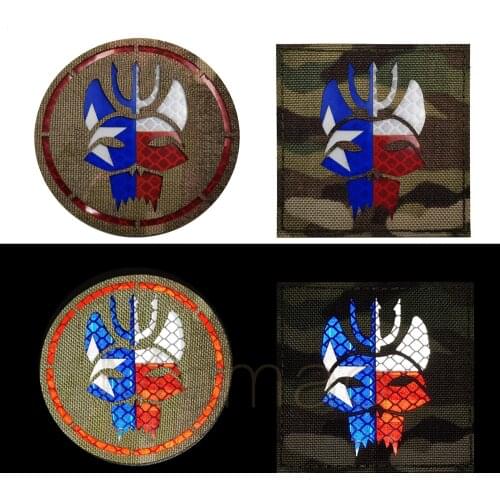 IR patch Seal Team Infrared Navy Seals SWAT Reversed Patches Multicam Military CP camo Reflective hook&loop Patch Badge