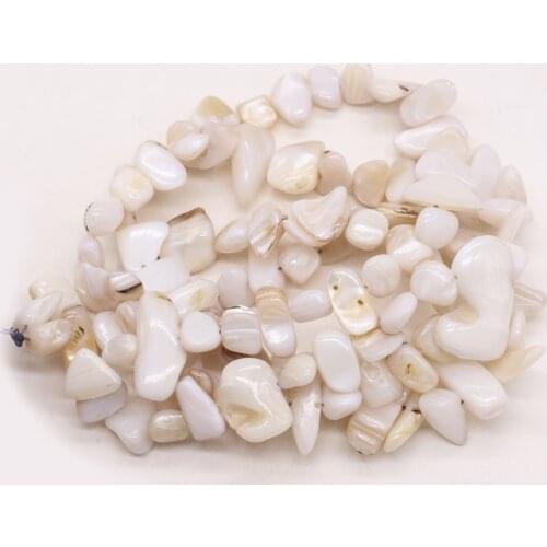Natural Shell Irregular Rectangular Beads Use For Make Exquisite Ladies' Jewelry Bracelets 8x15-10x20 Mm Length 80 Cm