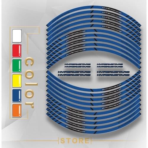 New Motorcycle Tire Reflective stickers inner wheel stripes decoration decals for DUCATI HYPERMOTARO