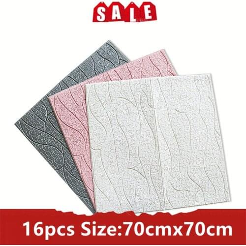 New Design 5PCS 3D Wall Stickers Strip Waistline Waterproof 3D Wall Panels Waistline Home Decor