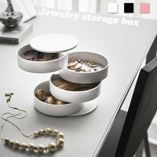 Portable Travel Jewellery 360 Roll Case Box Organiser Storage Box Necklace Ear Ring Collect