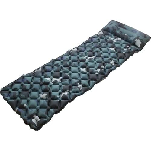 Outdoor Tent Sleeping Pad Single Inflatable Portable Thickened Camping Mat Floor Mat Tide Pad Ultra-Light Air Cushion