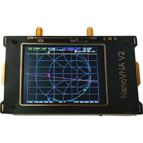 3G Vector Network Analyzer HF VHF UHF Antenna Analyzer Digital LCD Display Touching Screen Standing Wave for S-A-A-2 Nano VNA V2