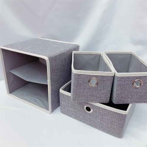 Underwear Storage Box Drawer Type Fabric Storage Box Foldable Underwear Socks Storage Box Bra Storage Box