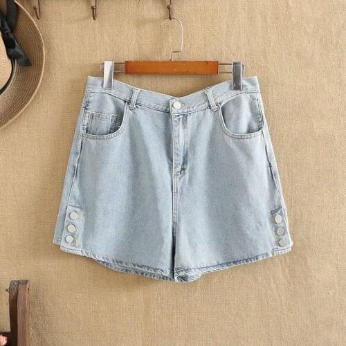 Plus Size Jeans For Women High-Quality Summer Leggings For Fatwomen Middle Waist Extra Large Size Mini Shorts Fashion Trousers