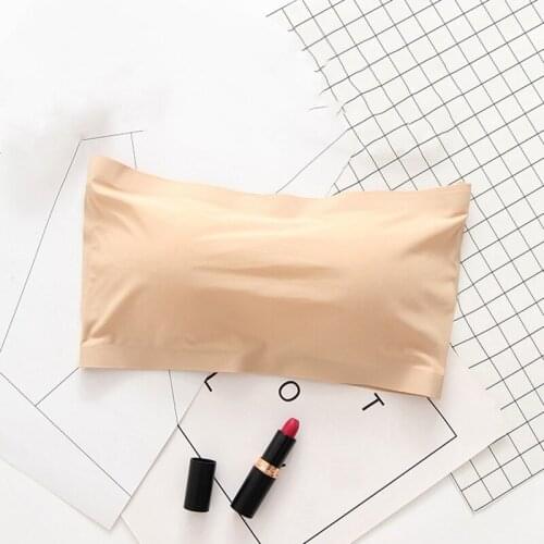 Women Seamless Invisible Bra Sexy Lingerie Women Brassiere Tube Top Strapless Push Up Crop Tops New 2020