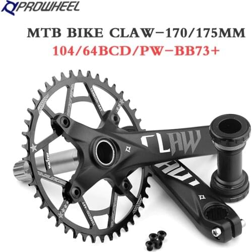 PROWHEEL Mountain Bike Crankset 170mm 175mm Crank Sprocket 30T 32T 34T 36T 38T 40T 42T 46T 48T 50/52T Chainring MTB Bicycle Part