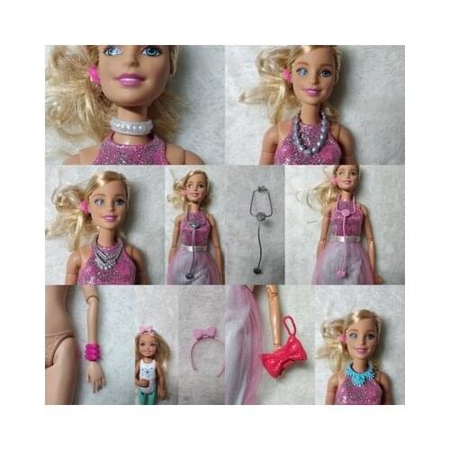 1/6 original accessories barbi licca about 30cm gift for girl necklace headset bag dongcheng