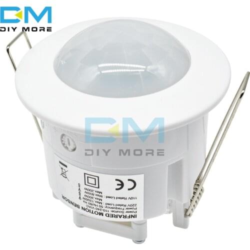 110V 220V PIR Infrared Body Motion Sensor Detector Automatic ON / OFF Switch Lampholder for Home Office Ceiling LED Lamp Bulb