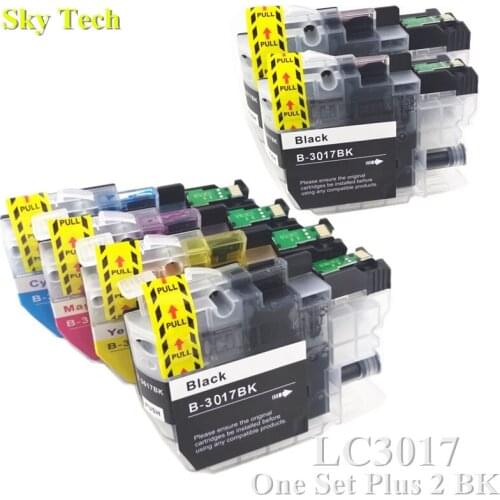 6X Compatible Ink cartridge For LC3017 XL LC-3017 XL , For Brother MFC-J5330DW MFC-J6530DW MFC-J6730DW MFC-J6930DW etc