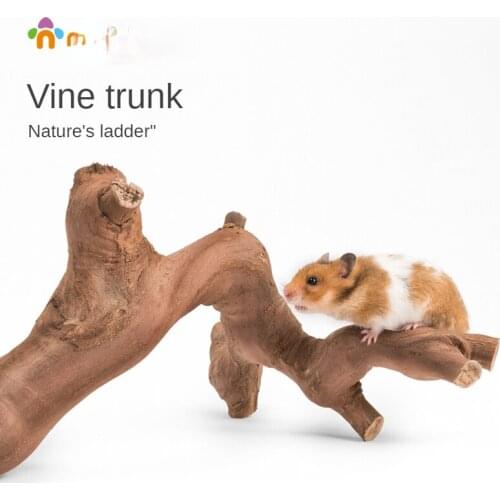 Pet Hamster Small Animal Accessories Feeding Supplies Cages Toys Grape Vine Hamster Ladder Bite Molar Escape Toy