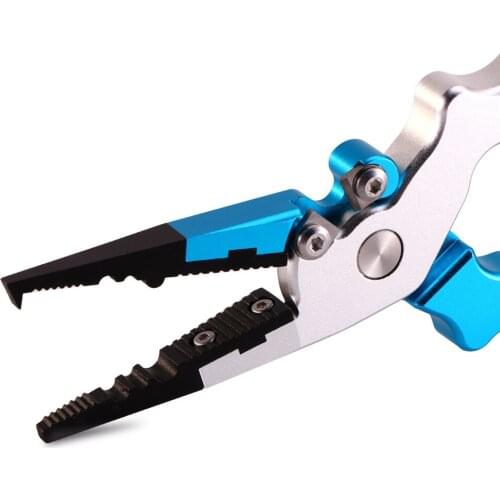 Booms Fishing Stainless Steel Fish Fishing Plier Scissor fishing crimping pliers with Lanyard and Sheath