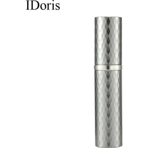 IDoris 5ml Portable Perfume Bottle Travel Refillable Empty Perfume Atomizer Metal Spray Scent Pump Case 1pc