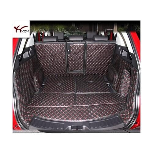 Good quality! Special car trunk mats for Land Rover Discovery Sport 7 seats 2019-2014 waterproof boot carpets cargo liner mats