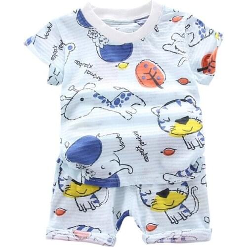 Baby Clothes Set Baby Boy Clothes Summer Toddler Infant Baby Boy Clothing Sets Casual Print T Shirt Shorts 2Pcs