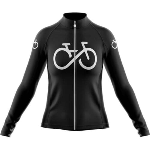 LairschDan 2021 MTB Cycling Jersey Long Sleeve Breathable Riding Clothing Woman Black Shirt Bike Clothes Tops Maillot Ciclismo