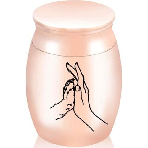 Small Souvenir Urns For Human Ashes And Pets / General Cremation Items Men/Women Memorial Jars With Velvet Bag