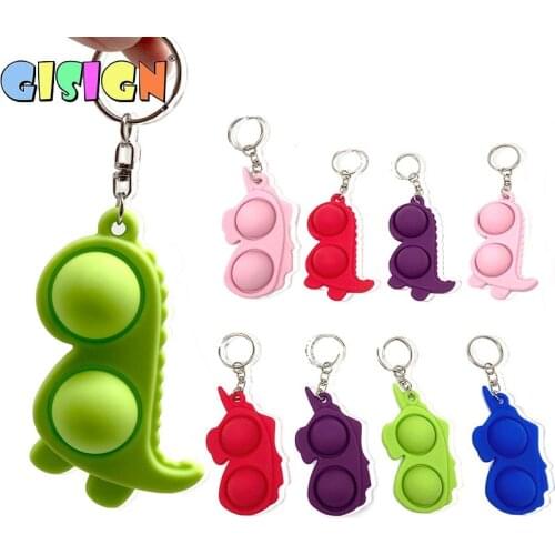 Cartoon Simple Dimple Fidget Toy Children Adult Lovely Dinosaur Stress Reliever Board Controller Educational