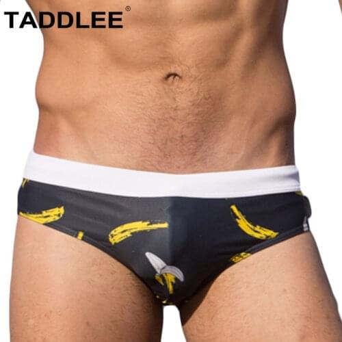 Taddlee Brand Sexy Mens Swimwear Swim Bikini Briefs Boxer Trunks Men Swimsuits Bathing Suits Low Rise Gay Board Surf Shorts New