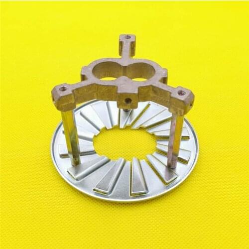 OD102MM burner flame plate fire flame ring BT26 burner steady disk single hole or double hole retention base flame plate tripod