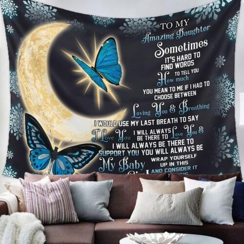 Gift For Daughter Tapestry Bedroom Home Decoration Wall Blanket Tapestry Bedroom Wall Hanging Yoga Mat