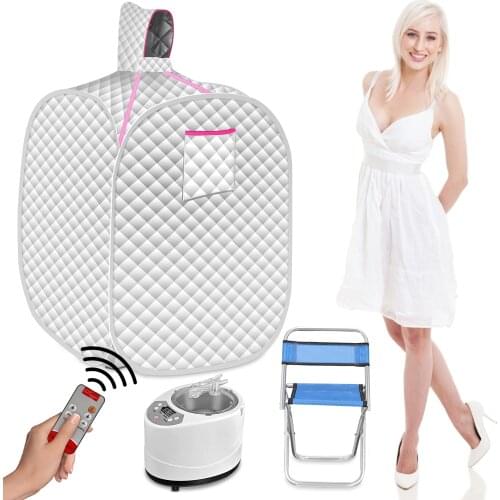 Portable Personal Steam Sauna for Home, an Indoor Foldable Suna Spa Tent, Lightweight Portatil Suana Box, Siliver