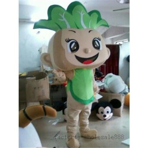 Advertising cabbage Mascot Costume suits Adults Size Party dress Free Shipping