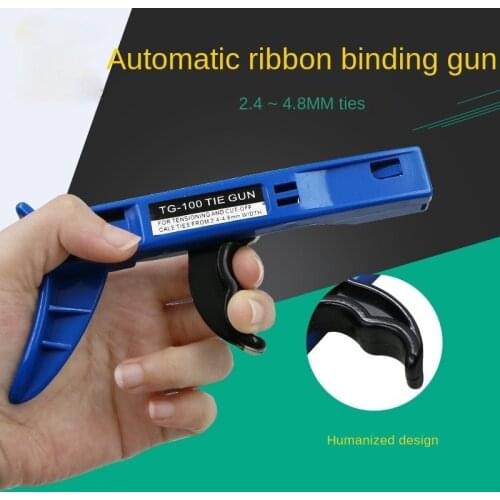 Cable Tie Gun Hand Tools Fastening Tool TG-100 Tensioning For Nylon Tightening The Clamp When Trimming